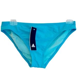 NWT Adidas Blue Hipster Bikini Bottoms Size Small
